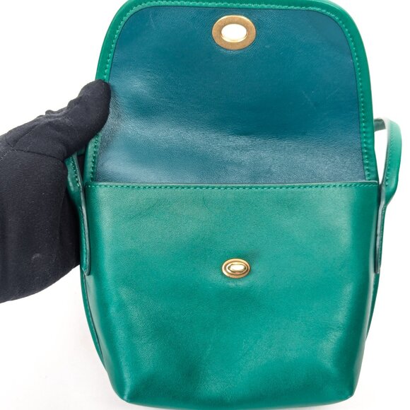 COACH Limited Edition Archive Turnlock Pouch Crossbody Shoulder Bag - Green - Picture 10 of 15